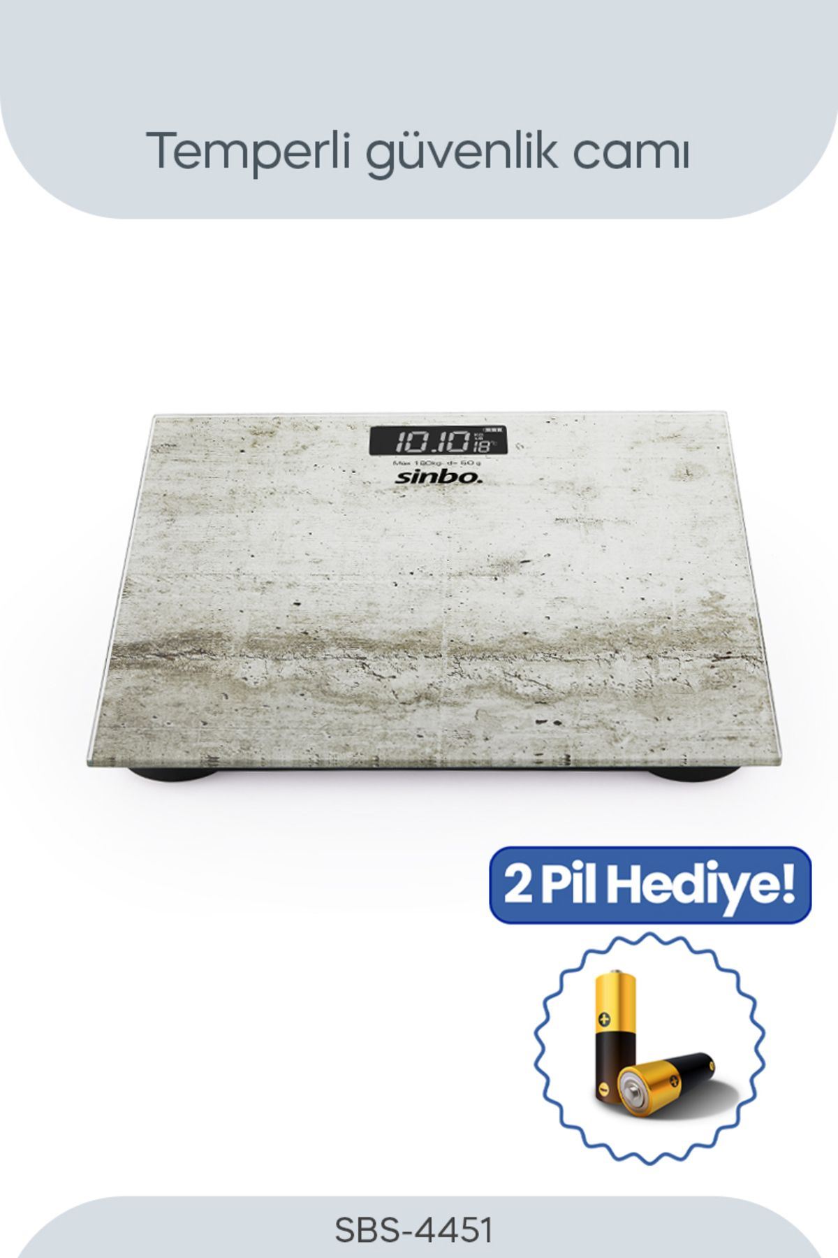 Sinbo SBS-4451 Cam Dijital Baskül
