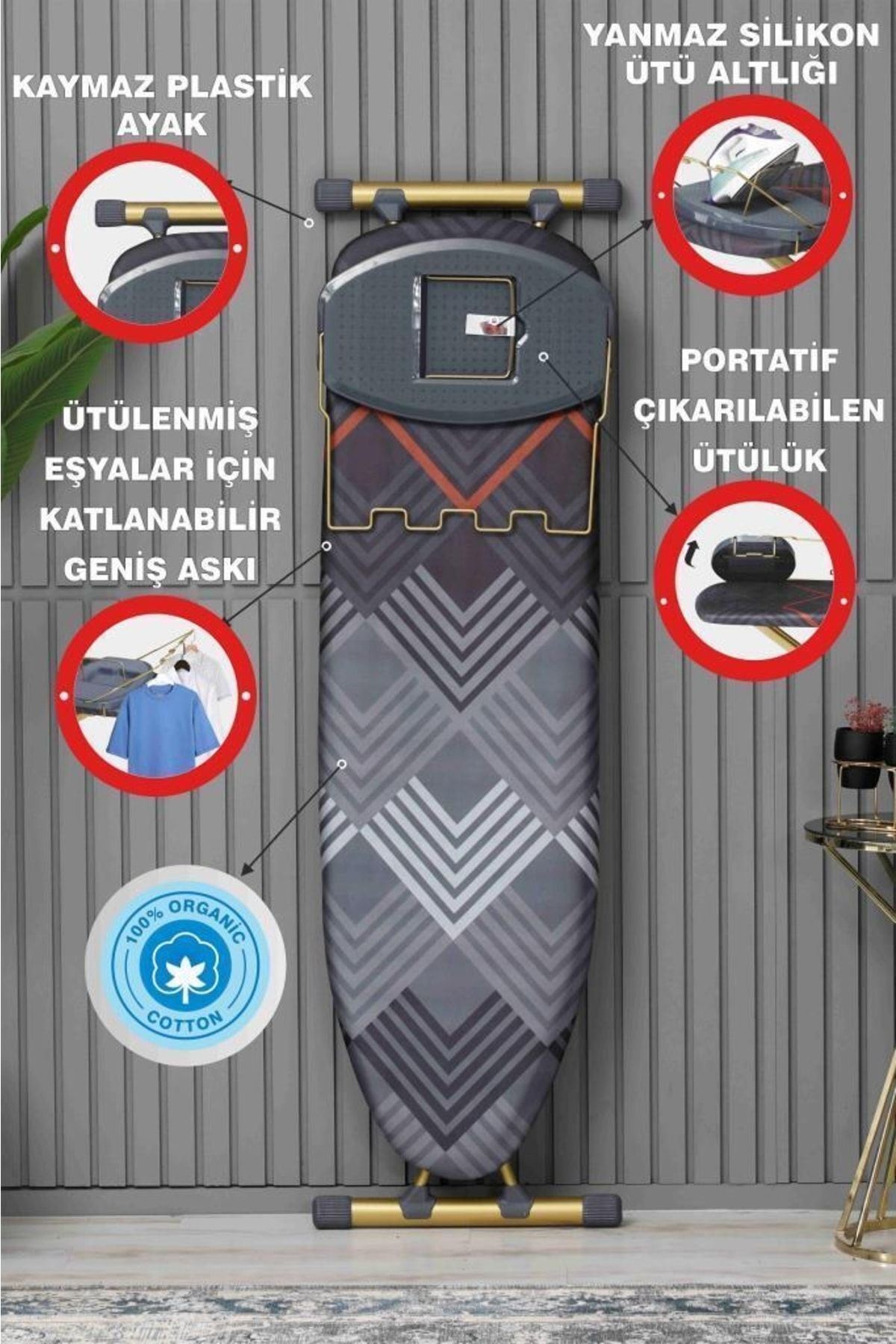 Harbinger MM156 Goldboard Ütü Masası (Yedek Bez Hediyeli)