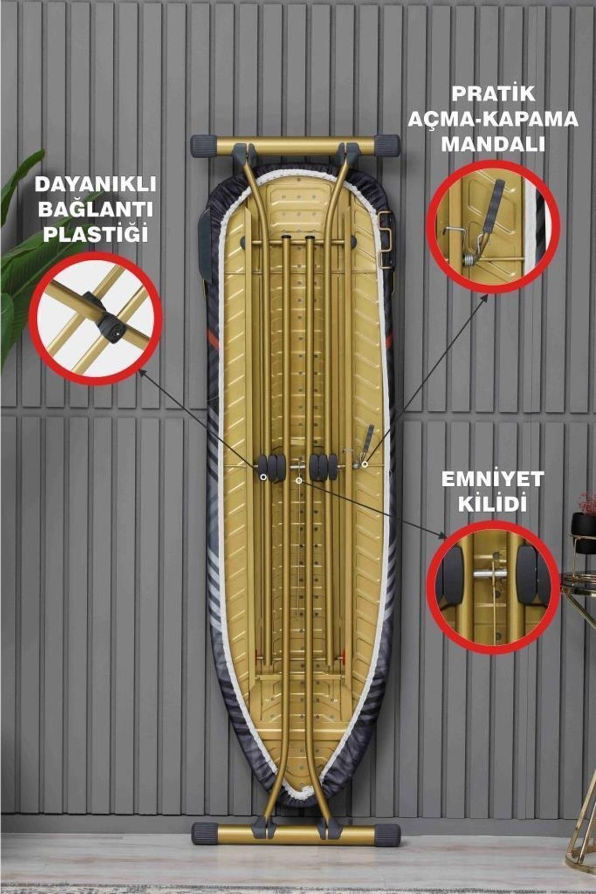Harbinger MM156 Goldboard Ütü Masası (Yedek Bez Hediyeli)