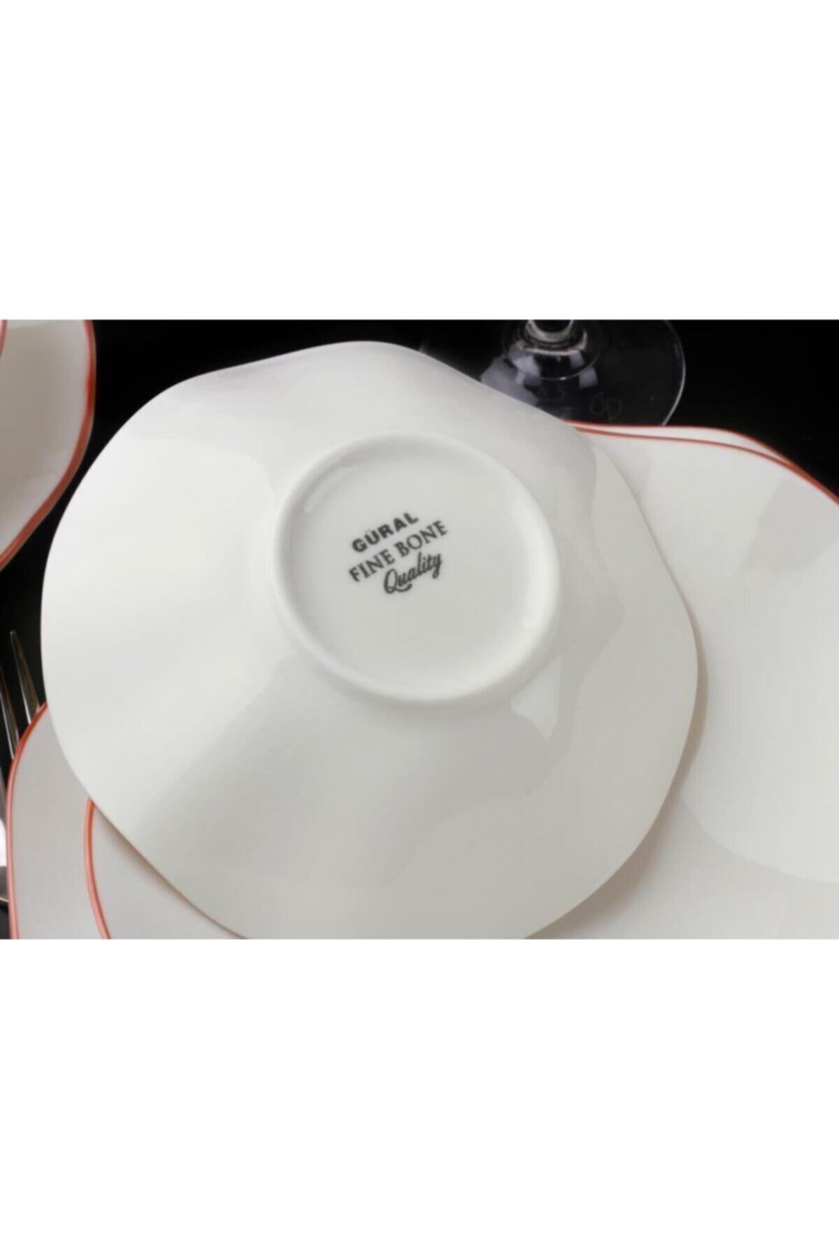 Güral Nesrin Copper 26 Parça Bone Yemek Seti