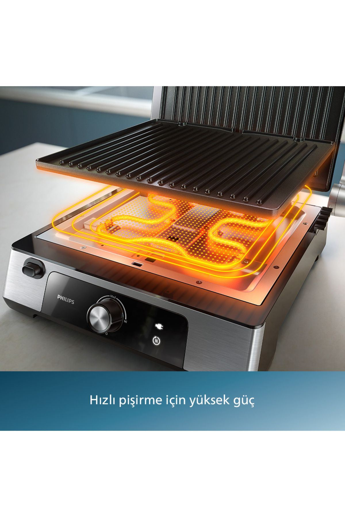 Philips 5000 Serisi HD6301/90 Izgara ve Tost Makinesi 2200W