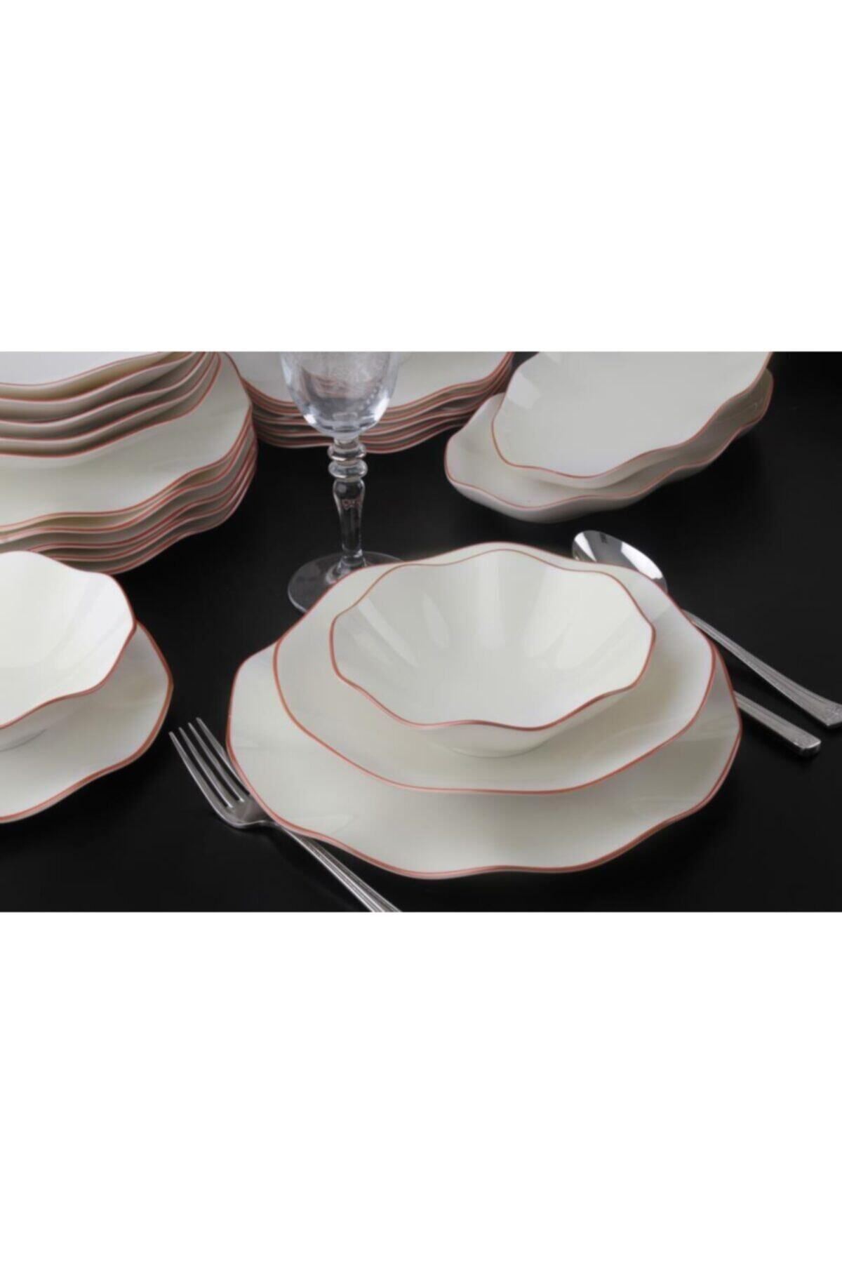 Güral Nesrin Copper 26 Parça Bone Yemek Seti