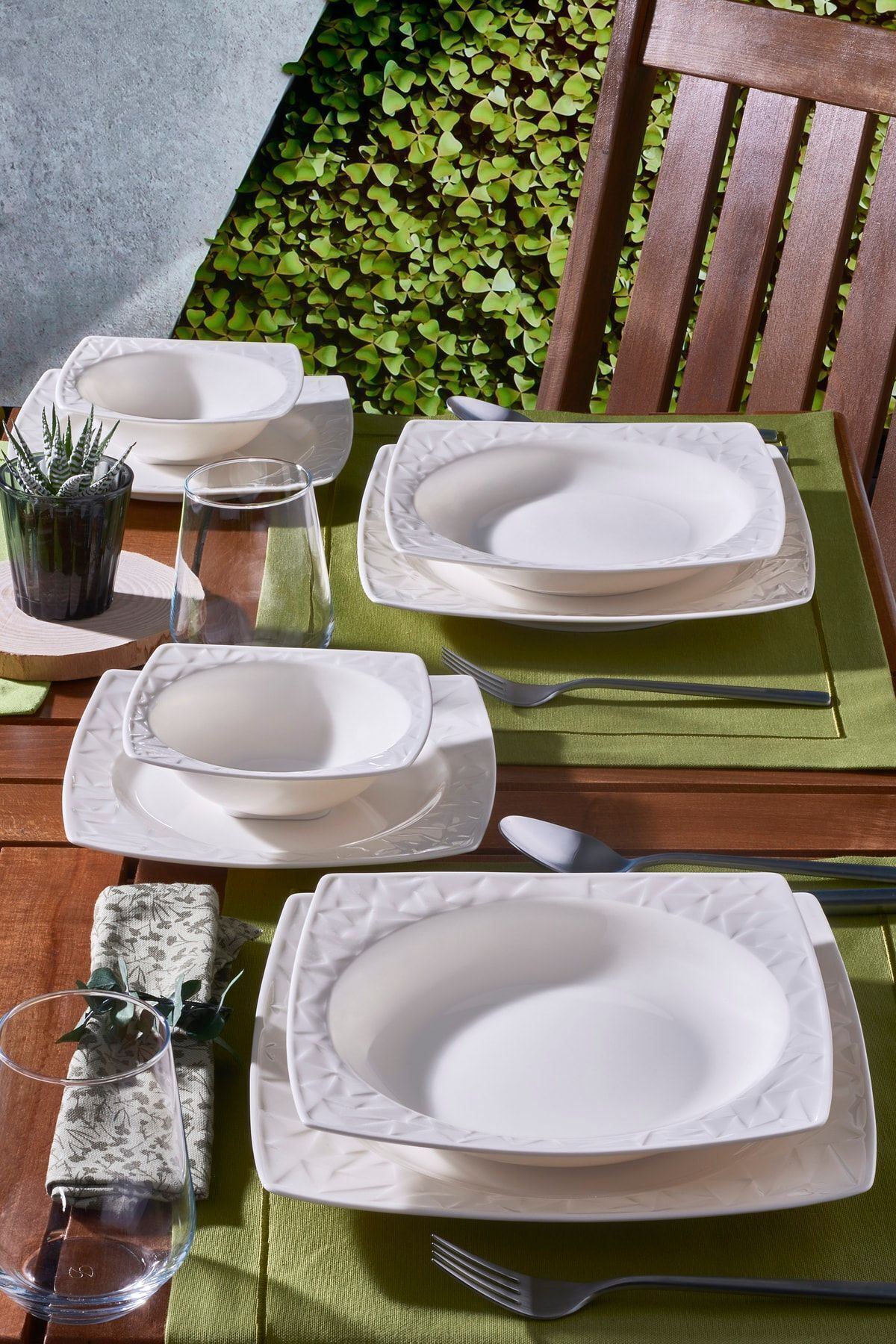 Güral Vivente 24 Parça Bone Yemek Takımı