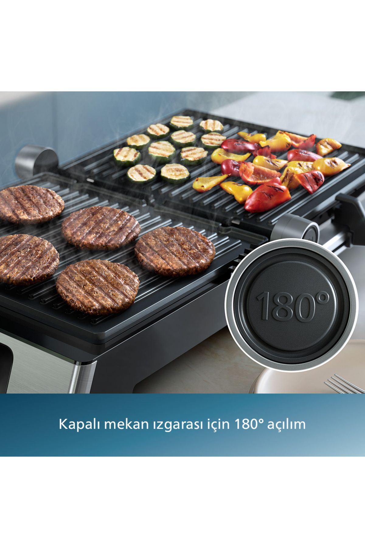Philips 5000 Serisi HD6301/90 Izgara ve Tost Makinesi 2200W