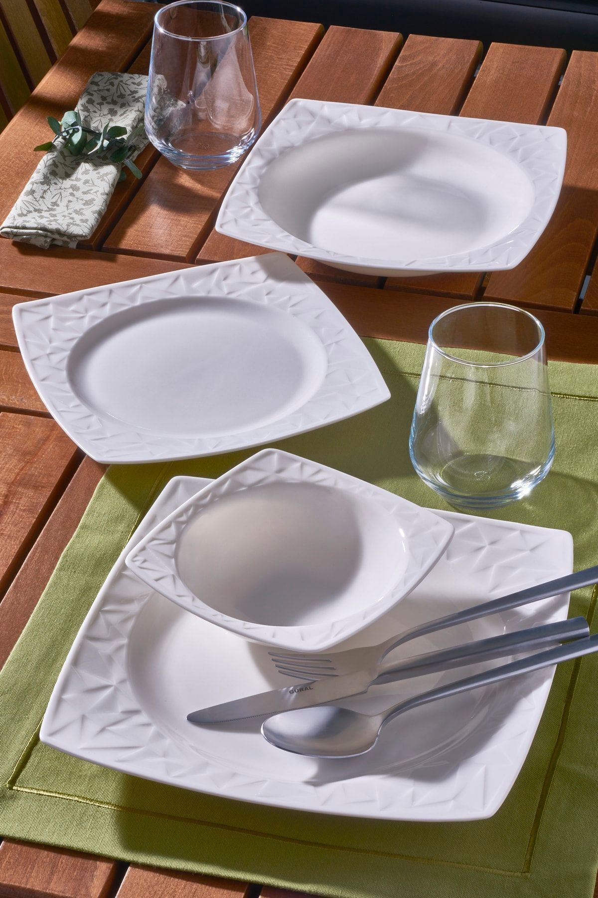 Güral Vivente 24 Parça Bone Yemek Takımı