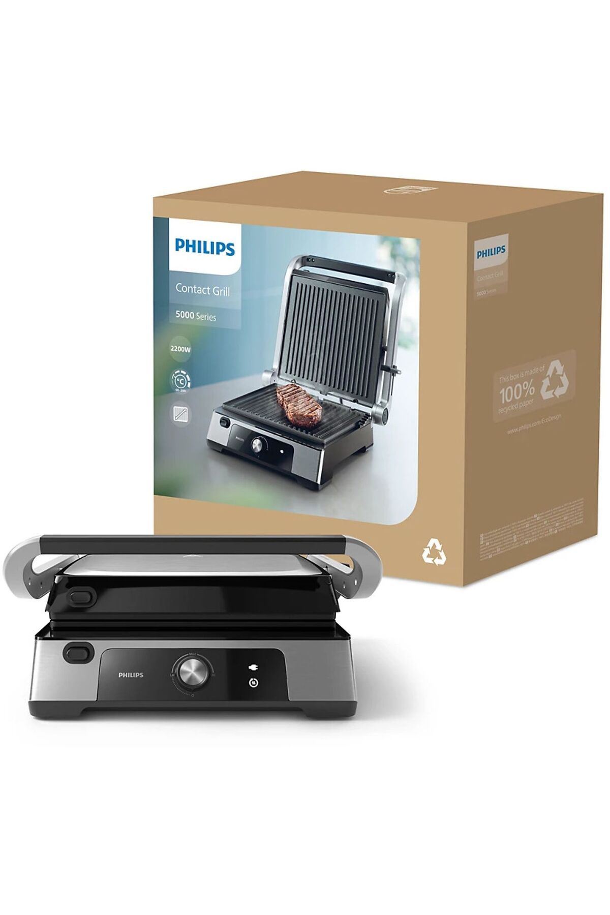 Philips 5000 Serisi HD6301/90 Izgara ve Tost Makinesi 2200W