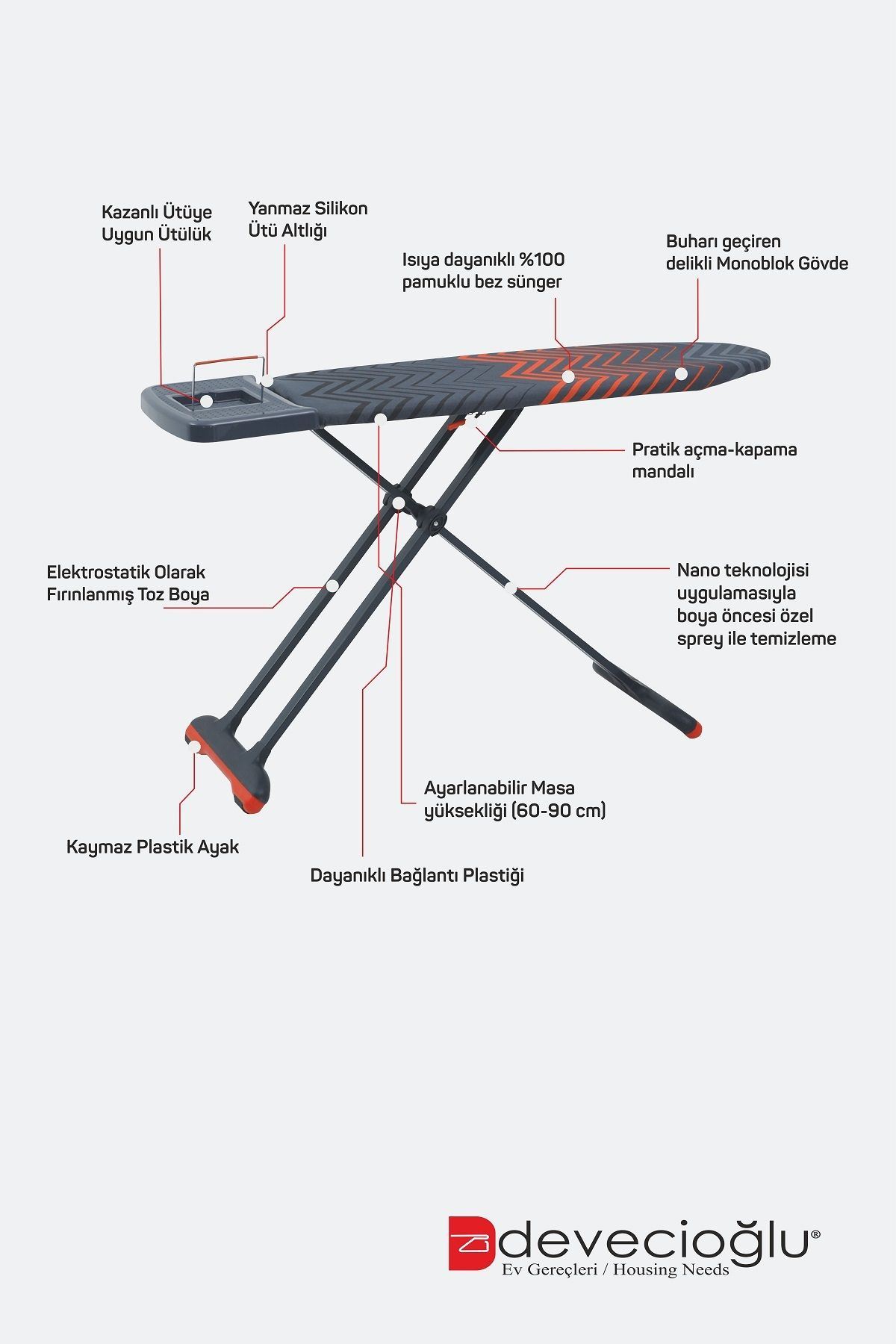 Harbinger MM164 TrendBoard Ütü Masası