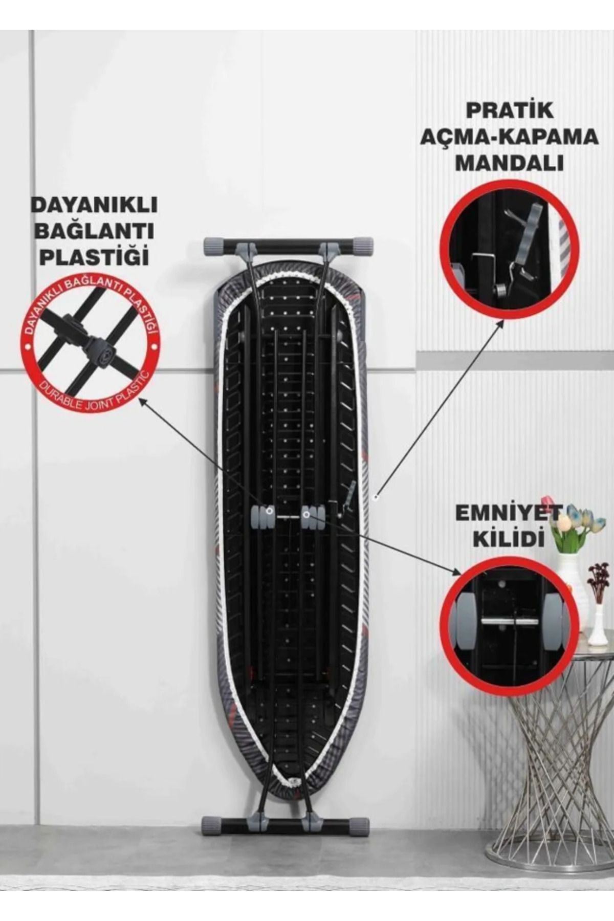 Harbinger MM154 Masterboard Ütü Masası ve MM051 İnova Kurutmalık Seti