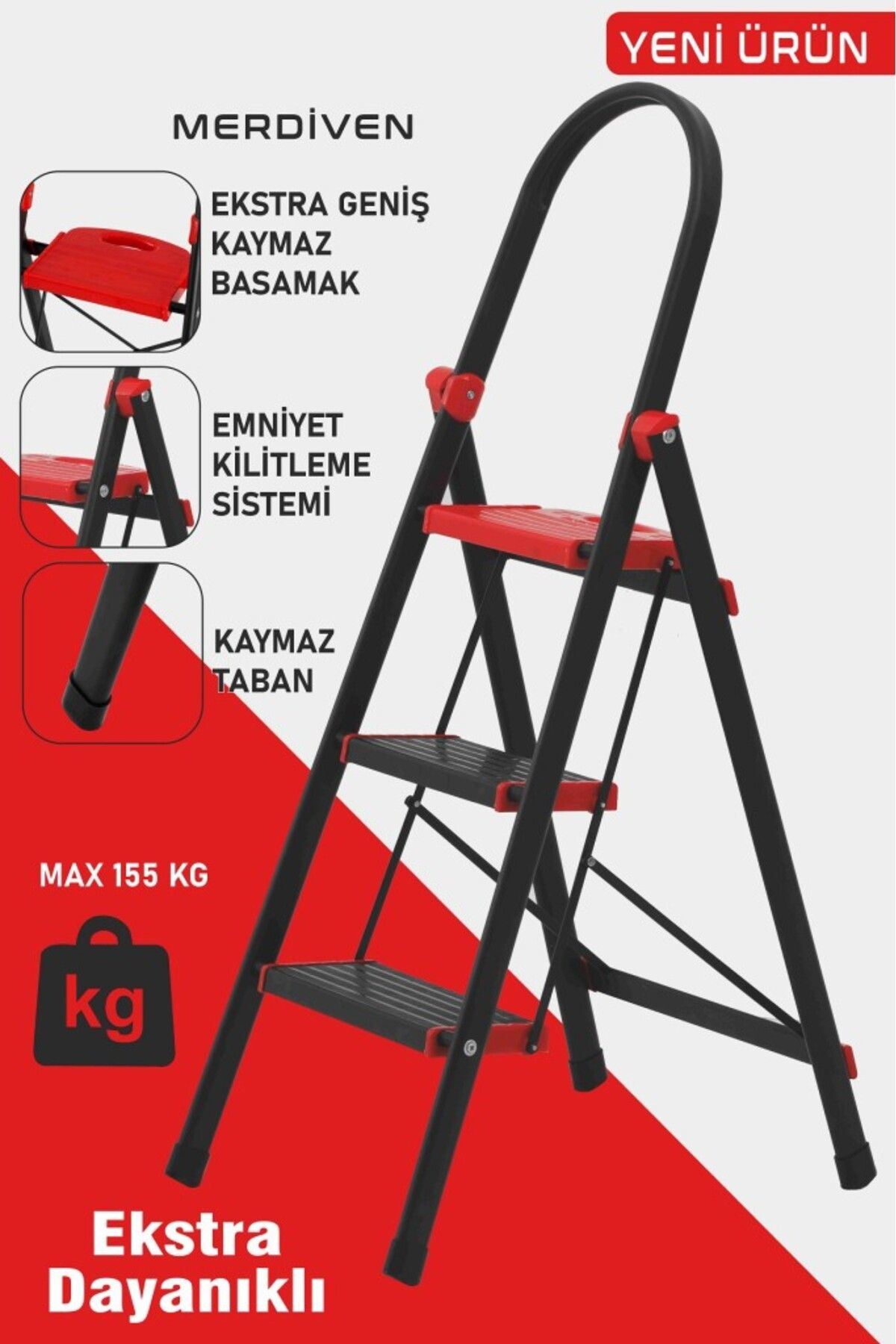 Devecioğlu Star 3 Basamaklı Geniş Merdiven