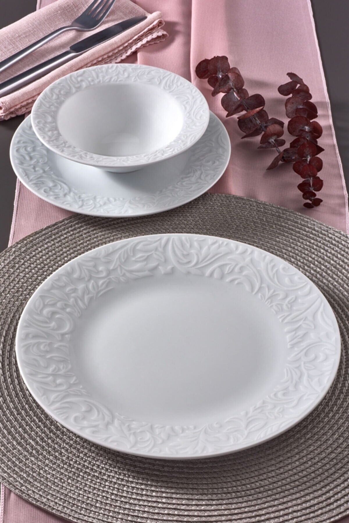 Güral Bronte 24 Parça Yemek Takımı