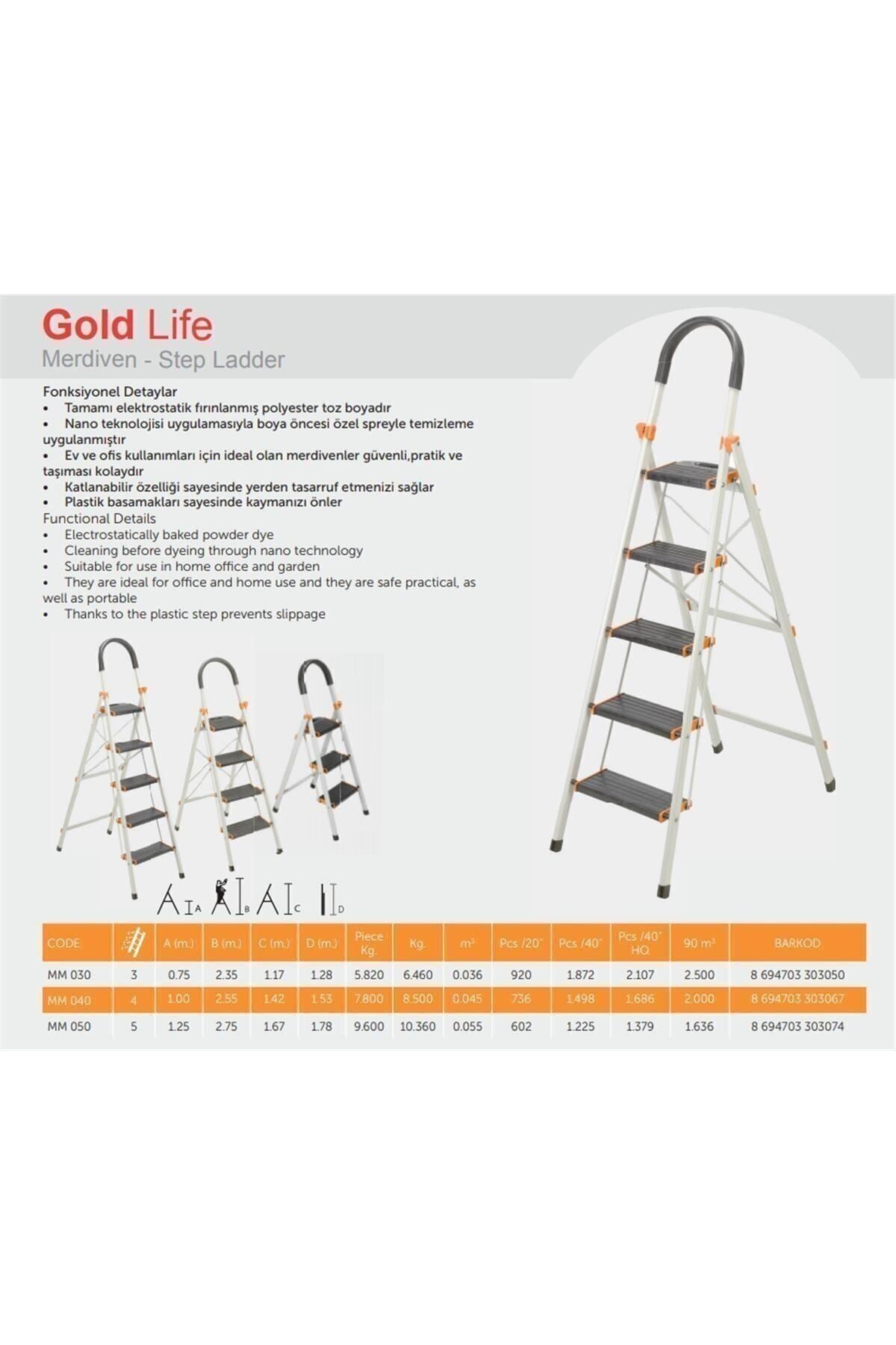 Harbinger Gold Life 5 Basamaklı Merdiven