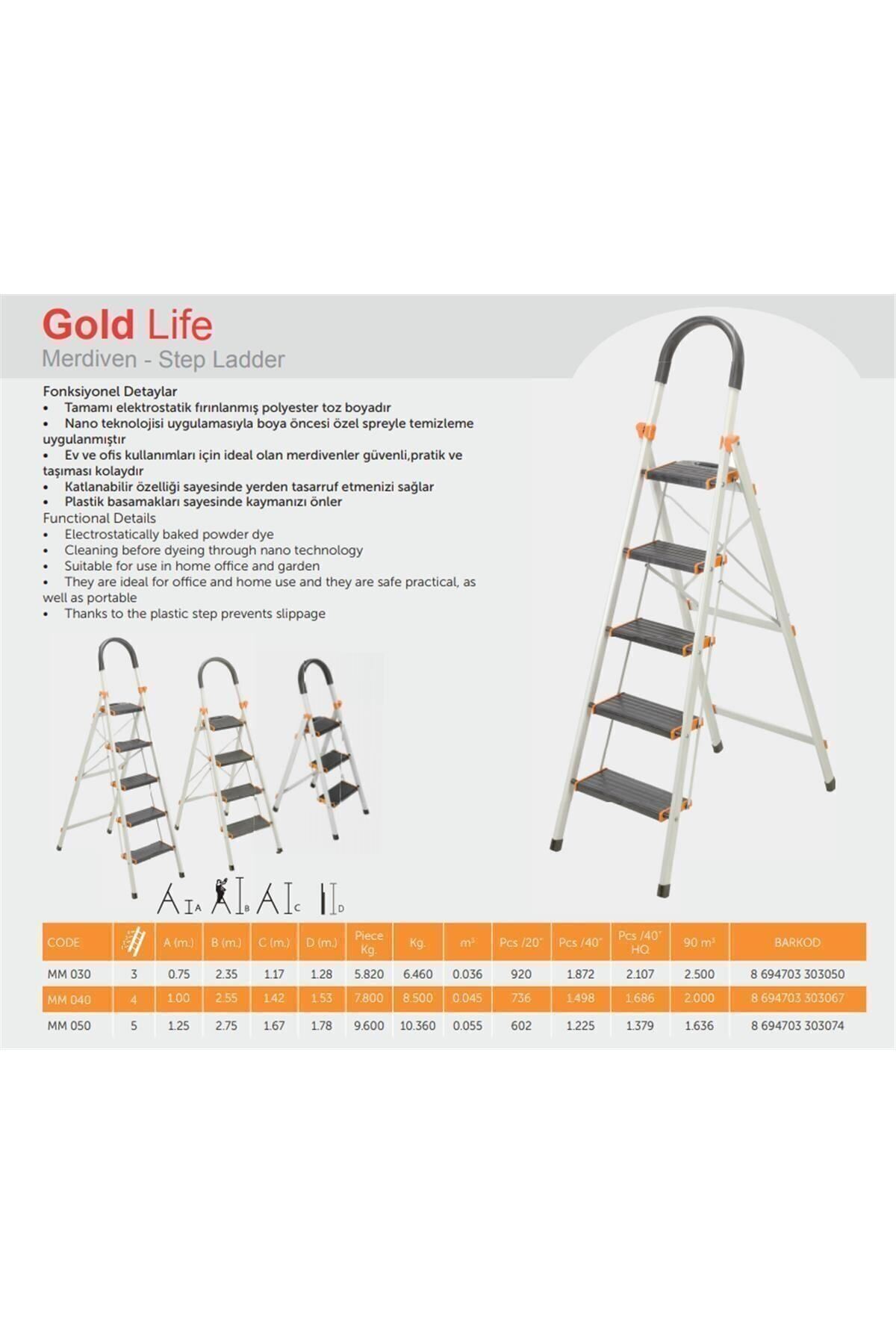 Harbinger Gold Life 4 Basamaklı Merdiven