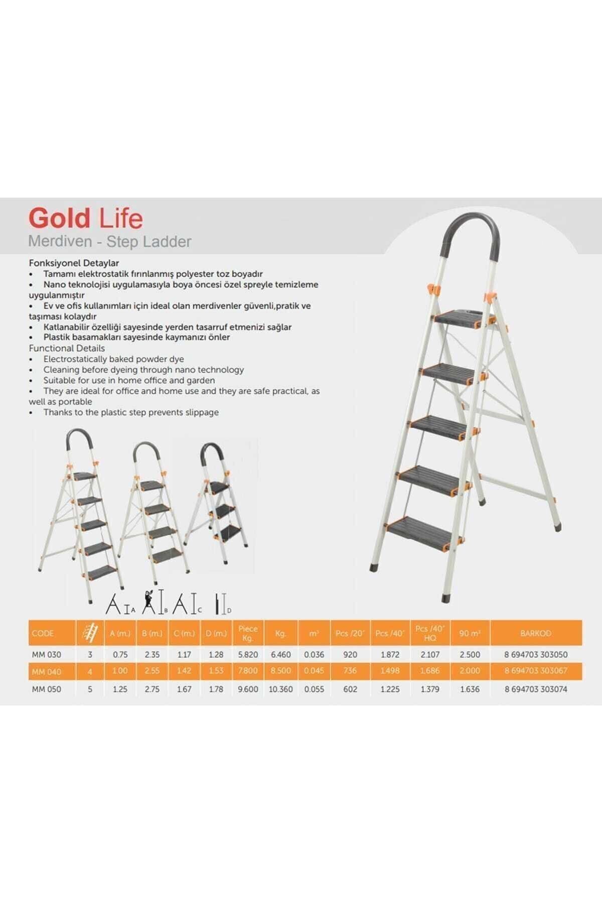Harbinger Gold Life 4 Basamaklı Merdiven