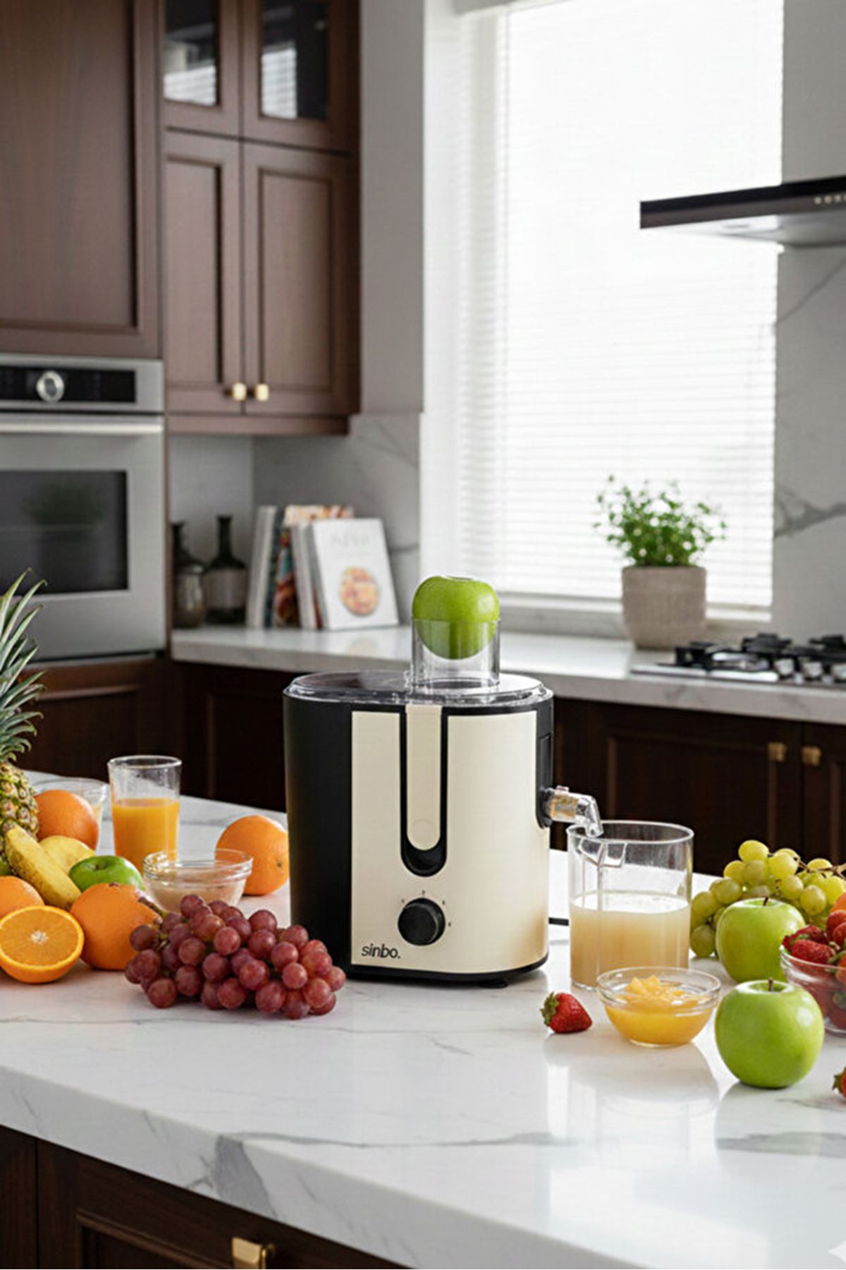 Sinbo SJ-3143 Katı Meyve Sıkacağı - Krem