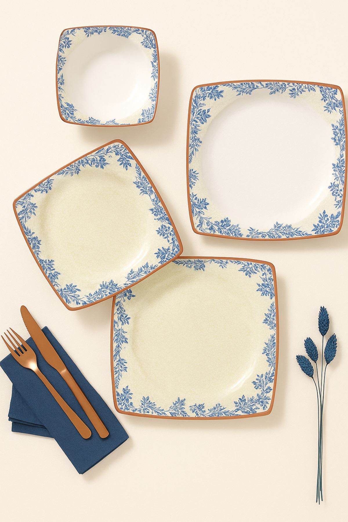 Güral Gbs Caroline 24 Parça Yemek Takımı Mat 31573