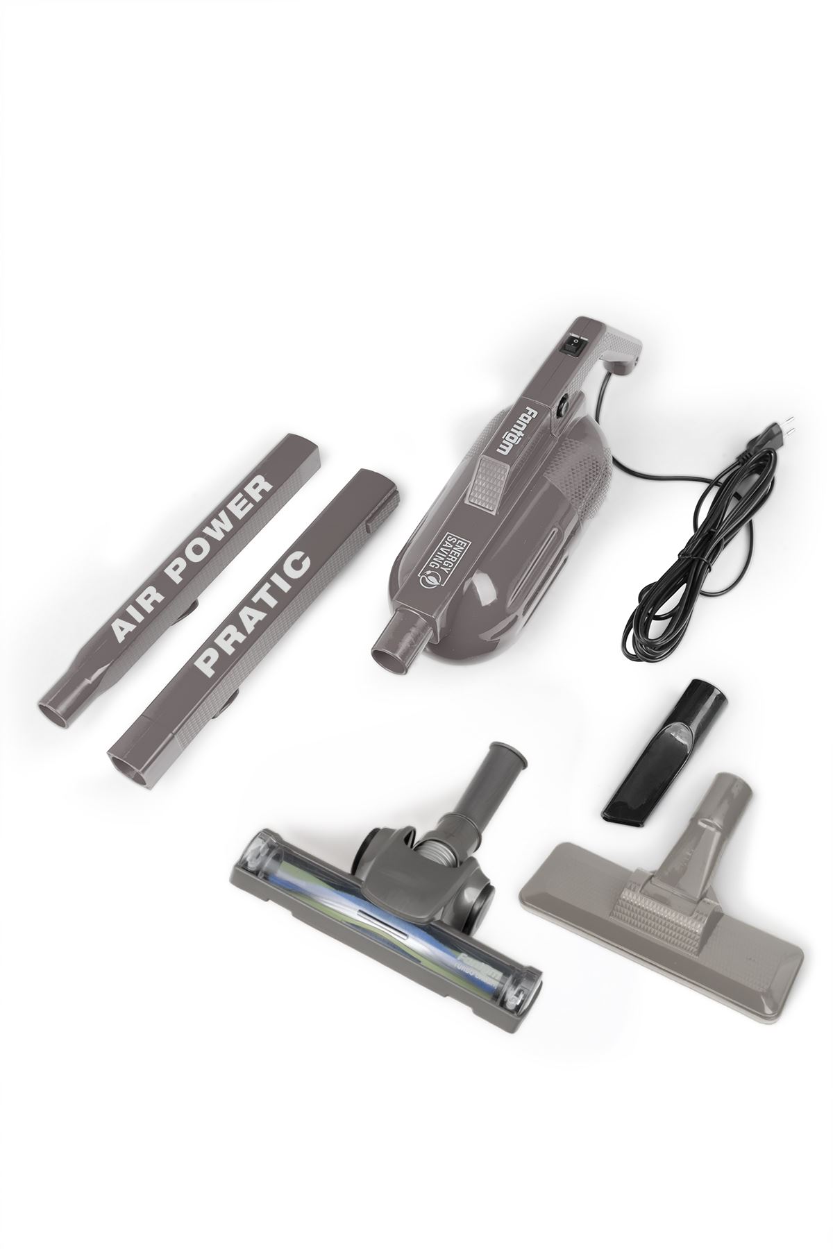 Pratic Aır Power P 1250 Antrasit Torbasız Dönebilen Turbo Başlıklı Dikey Süpürge
