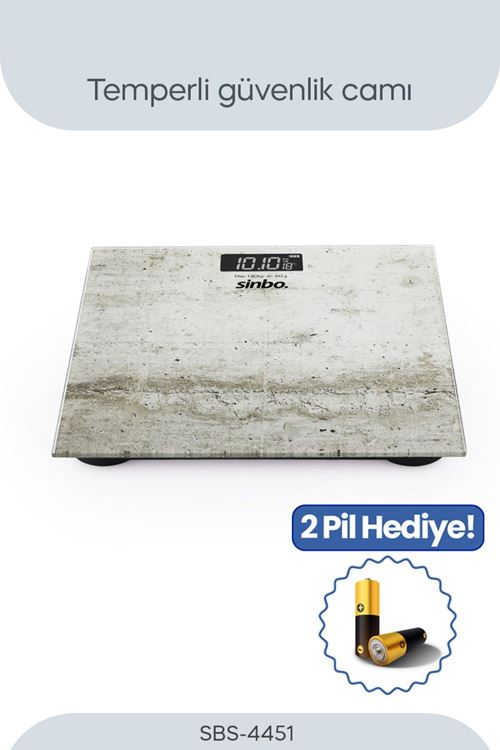 Sinbo SBS-4451 Cam Dijital Baskül