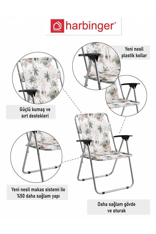 Harbinger Katlanabilir Piknik ve Kamp Sandalyesi – 2'li Set