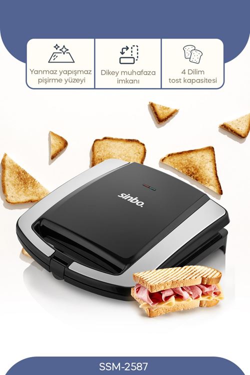 SSM-2587 2  Dilim Mini Tost Makinesi
