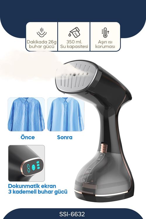 SSI-6632 Dikey Buharlı Kırışıklık Giderici - 1640W - Rose