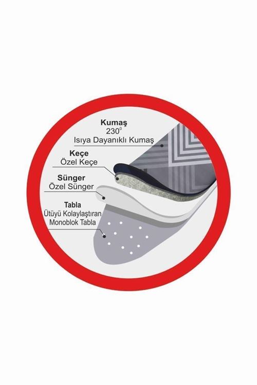 Harbinger Mm156 Goldboard Ütü Masası Gold Serisi & Ekstra Kalın Kumaş & Yedek Bez Hediyeli