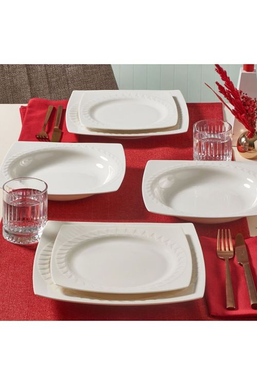 GÜRAL PORSELEN MAJORI 24 PARÇA 6 KİŞİLİK YEMEK TAKIMI