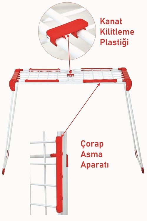 Harbinger MM082 LİNDA Çamaşır Kurutma Askısı *Ekstra Uzun, *Ekstra Geniş