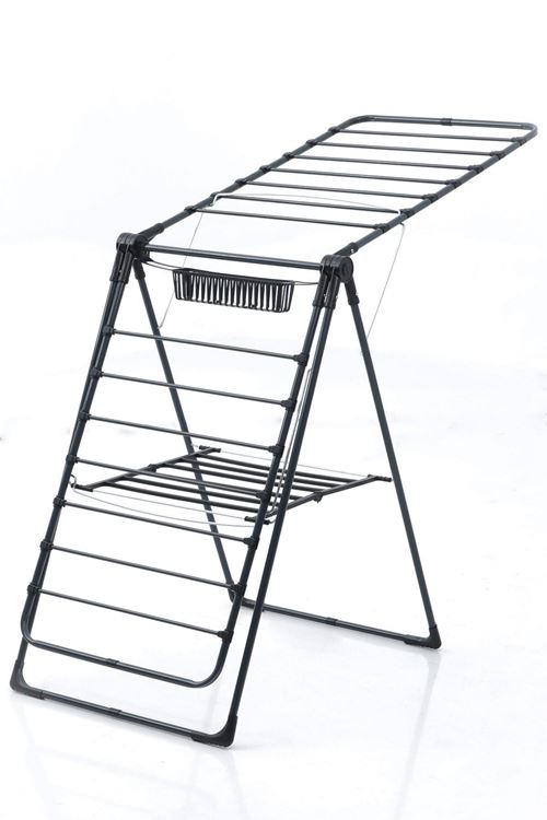 Harbinger MM016 ALENDA (Siyah) Kalın Borulu Çamaşır Kurutma Askılığı