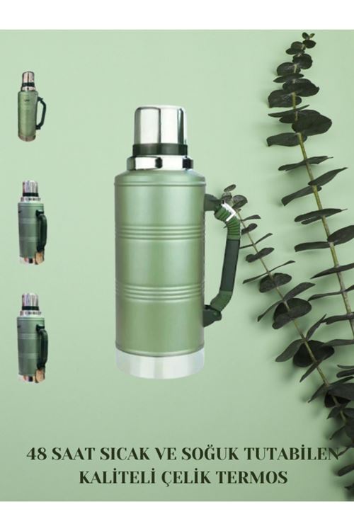 2.2lt 48 Saat Sıcaklık Garantili Vakumlu Paslanmaz Çelik Termos