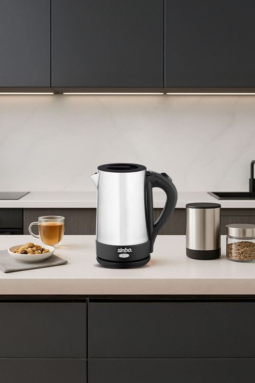 SK-8022 Paslanmaz Çelik Kablosuz Kettle