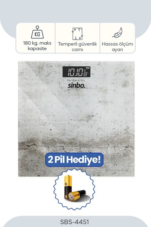 SBS-4451 Cam Dijital Baskül