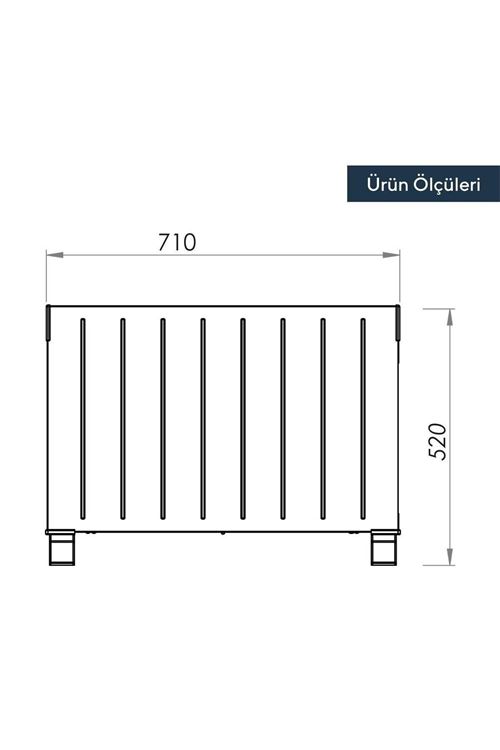 Hc-2930 2000 Watt Konvektör Köşeli? Luxell Si?yah