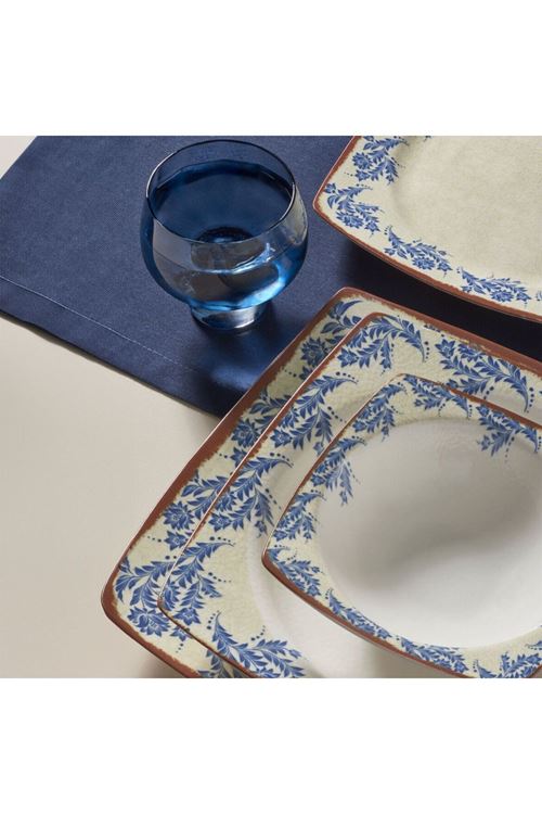 GÜRAL PORSELEN CAROLINE 24 PARÇA 6 KİŞİLİK YEMEK TAKIMI - 1572