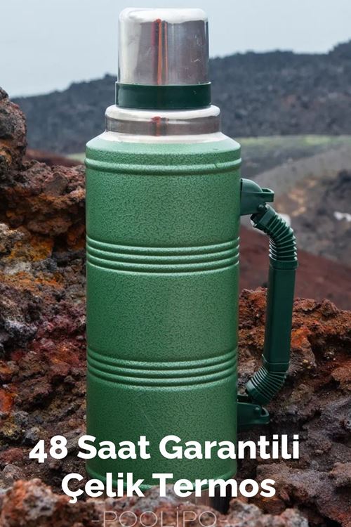 2.2 Litre Paslanmaz Çelik 48 Saat Sıcak Ve Soğuk Garantili Çay Termosu - Kamp Termosu