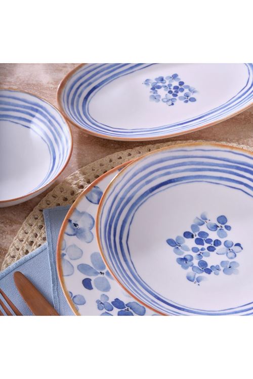 GÜRAL PORSELEN CAMELİA 14 PARÇA 4 KİŞİLİK YEMEK TAKIMI 3558