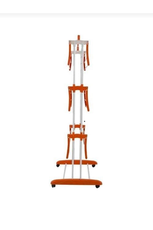 Luna Kule Tipi Çamaşırlık 3 Katlı Tekerlekli Çamaşır Askısı