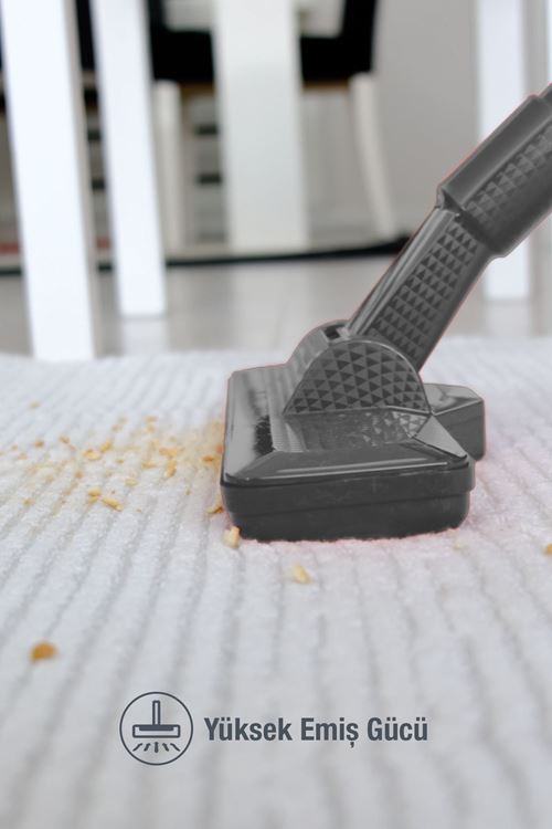 Pratic-s P 1200 Toz Torbasız Dikey Süpürge Antrasit