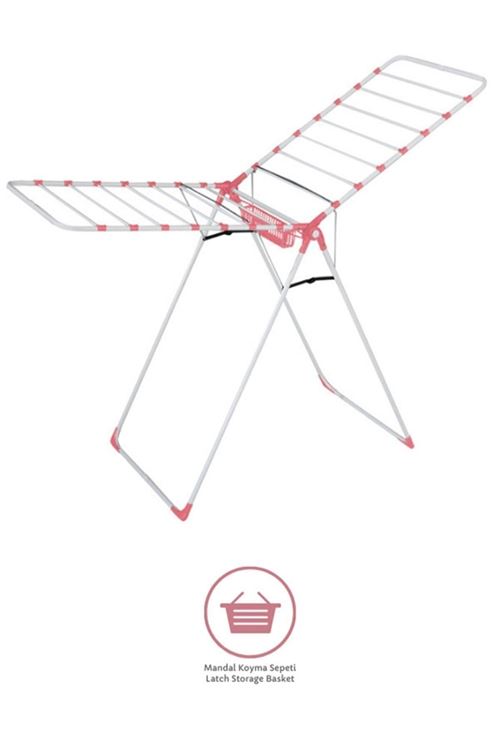 Harbinger Mm-039 Kalın Borulu Liva Pembe Çamaşır Kurutma Askılığı