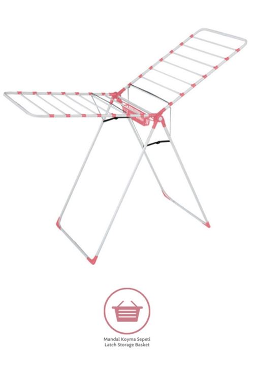 Harbinger Mm-039 Kalın Borulu Liva Pembe Çamaşır Kurutma Askılığı