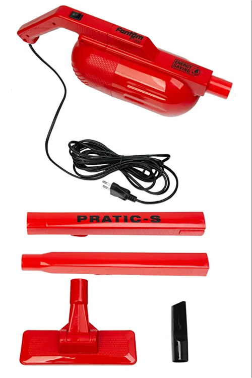 Pratic-s P 1200 Toz Torbasız Dikey Süpürge KIRMIZI