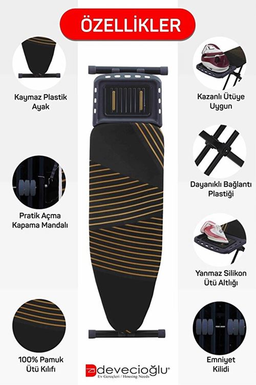 Devecioğlu Harbinger MM142 İnovaBoard Yeni Model Ütü Masası