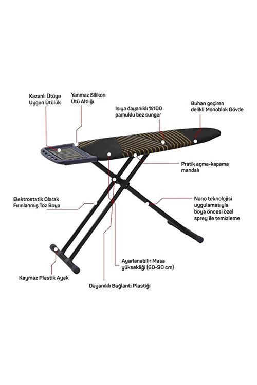 Devecioğlu Harbinger MM142 İnovaBoard Yeni Model Ütü Masası
