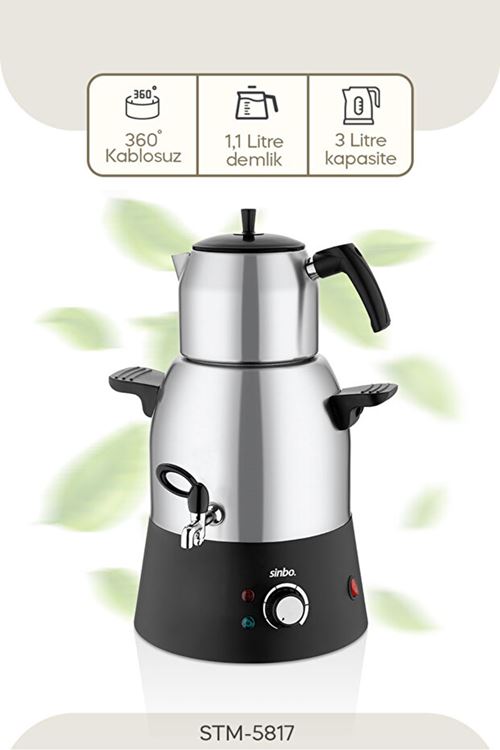 Sinbo STM-5817 Çelik Semaver Çay Makinesi 2000W