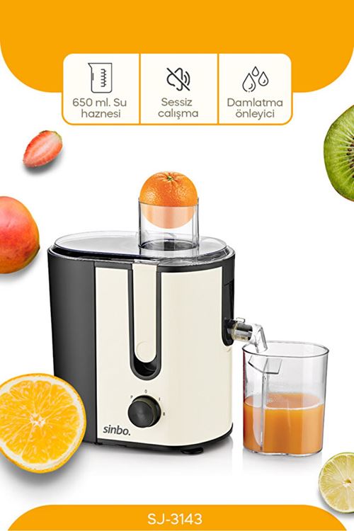 Sinbo SJ-3143 Katı Meyve Sıkacağı - Krem