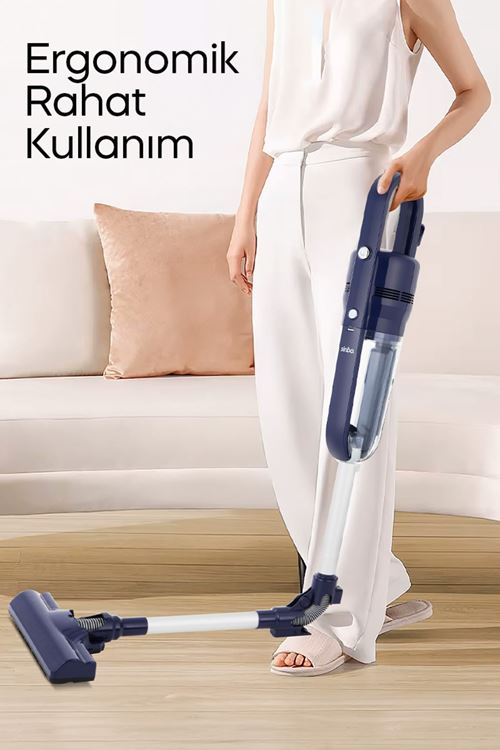 Sinbo SVC-8625 Dikey Elektrikli Süpürge Katlanır Borulu, El Süpürgesi, 800 ml Toz Hazneli